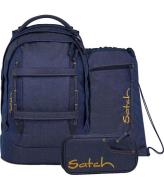 Satch SkoletaskesÃ¦t - Pack - Denim Blue