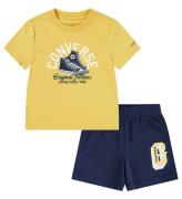 Converse ShortssÃ¦t - T-shirt/Shorts - Gul/Converse Navy