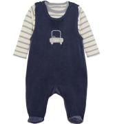 Fixoni Sparkedragt m. Body l/Ã¦ - Velour - Indigo Blue