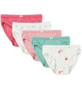 Petit Bateau Trusser - 5-pak - Rosa/Hvid/GrÃ¸n