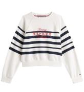 Tommy Hilfiger Sweatshirt - Script - Dark Night Navy Stripe