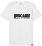 Mads Nørgaard T-shirt - Printed Thorlino - Snow White m. Logo