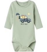 Name It Body l/æ - NbmHollow - Aqua Gray m. Print