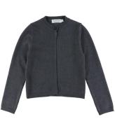 Hound Cardigan - Strik - One Button - Dark Grey Melangé