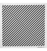 Mads Nørgaard Tørklæde - 55x55 cm - Sort/Hvid Stribet