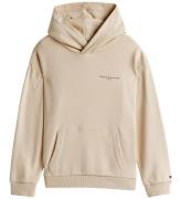Tommy Hilfiger Hættetrøje - U Mini Corp Logo - Classic Beige