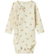 Lil Atelier Body l/æ - Slim - Nbnlavo - Turtledove/Rabbit